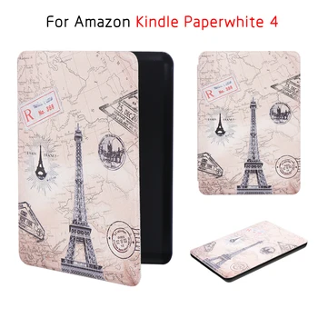 Pre Amazon 2019 Kindle Paperwhite 4 10. Generácie Prípade Kryt Ochranný plášť Ultra Slim Smart Folio Magnetické PU Kožené Kryt