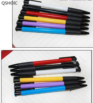 QSHOIC Bule ATRAMENTOM Pôvodné priamy Predaj, Veľkoobchod 60 Ks/Veľa Office Propagačné Guľôčkové Kliknite guličkové Pero, Multi-Farebné Plastové Pero