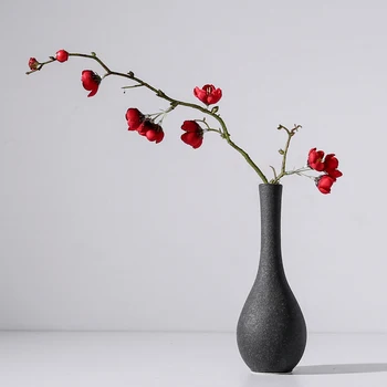 Originalita váza výzdoba domov Moderné grind keramické vázy Stola keramická váza, domáce dekorácie príslušenstvo Blue gray black