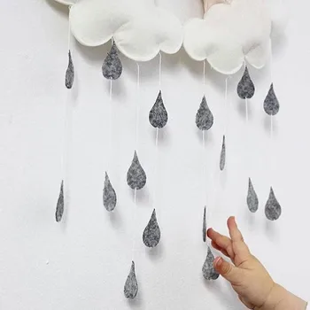 Roztomilý Stan Textílie Prívesok Hračka Fotografie Cloud Raindrop Mobile Visí Darčeky Rekvizity Detská Postieľka Izba Doplnky, Dekorácie