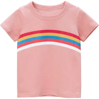 Deti, Dievčatá Tričko Letné Baby Bavlna Topy Batoľa Tees Oblečenie pre Deti, Oblečenie Kreslené tričká Krátky Rukáv Bežné Nosenie