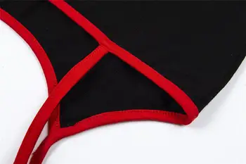 Diabol Dieťa Vytlačiť List Letné T-Shirt Wonmen Sexy Bez Rukávov Tee Bežné Čierne Tričko Ženy Vesta Top Krátke Tričko Klesnutie