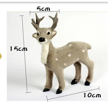 Vianočné Simulácia Elk Animal Model Vianočné Jeleň DIY Domova Sobov, Vianočné Dekorácie Rozprávková Záhrada Dekor Rekvizity xx119