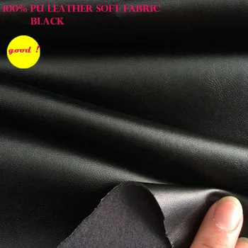 Dobrý 69*50 cm Black PU Koža Faux Kožené Textílie PU Syntetickej Kože, Textílie Prešívanie Patchwork Šijací Materiál Diy Nohavice Šaty