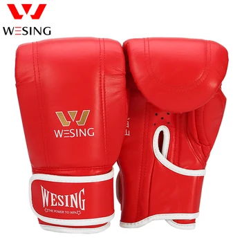 Wesing 8 OZ Punč Taška Rukavice Boxerské Rukavice Otvorené Palec Boj MMA Muay Thai Školenia Cvičenia Palcové Sanda Výstroj