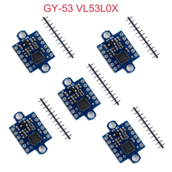5 ks GY-53 VL53L0X Laserový Senzor Breakout Modul pre Arduino IOF Infračervený IR Vzdialenosť Modul Sériové PWM IIC VL53L0X+STM32