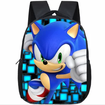 Hot Predaj Sonic Batoh Materskej Deti Schoolbags Krásne Tlač Vzor Deti Mš Batoh Anime Školské Potreby
