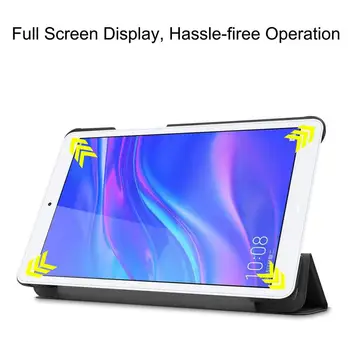 Pre Hawei MediaPad T5 8.0 JDN2-W09/AL00 2019 Prípade Magnetické PU Kožené puzdro Smart Cover pre Huawei Honor Pad 8.0 2019 Pevného Funda Capa