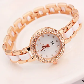 2018 Nové Značky JW Quartz Hodinky Ženy, Luxusné Rose Gold náramkové hodinky Dámske Jednoduché Krištáľový Náramok Hodiniek Žena Hodiny Dary