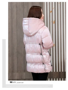Zimný Kabát Ženy s Kapucňou Módne Parkas Plus Veľkosť 5XL Čalúnená Oblečenie Žien Hrubé Teplé 2020 Nové Bundy Dámske na Vysokej Ulici