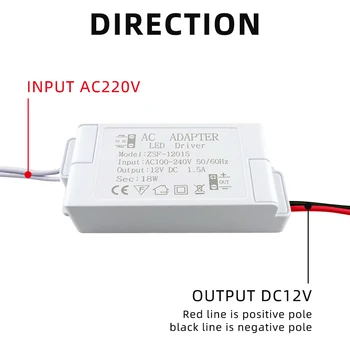 Výstup DC12V Konštantného Napätia LED Ovládače 12W 18W 24W 36W LED Supplys Pre Nízky Výkon Kabinetu Svetlo G4 G5.3 LED Lampa Perličiek