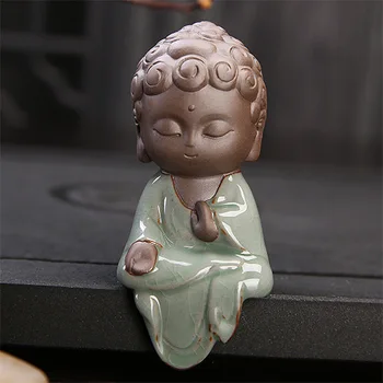 Kreatívne Malých Sôch Budhu Budhistické Tathagátu Roztomilý Buddha Piesky Keramické Čaj Pet Príslušenstvo budha ozdoby boutique