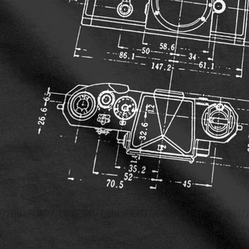 Pánske Super Módne Fotoaparát Patent Tričko Pre Fotograf Čistej Bavlny Oblečenie Bežné Posádky Krku Tees 4XL 5XL 6XL T-Shirts