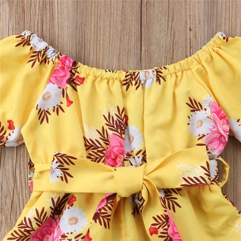 Krásne Baby Remienky Kvetinový Oblečenie Dieťa Dieťa Dievča Oblečenie, Polovičný Rukáv Čipky Romper Jumpsuit Playsuit Sunsuit Dievčatá Oblečenie