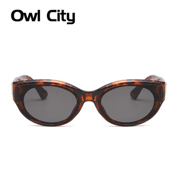 Malé Mačacie Oko slnečné Okuliare Ženy Retro Plastového Rámu Vintage Značky Dizajnér Oválne Trendy Slnečné okuliare pre Ženy UV400