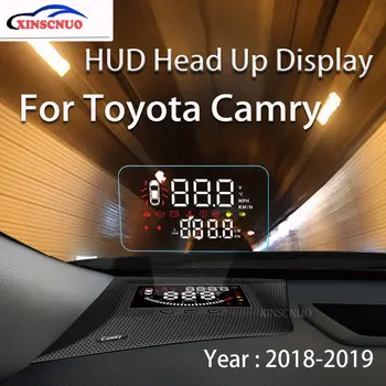 XINSCNUO OBD Palubného počítača Auto HUD Head Up Display Pre Toyota Camry 2006-2019 Bezpečnej Jazdy Obrazovke OBD2 Rýchlomer Projektor