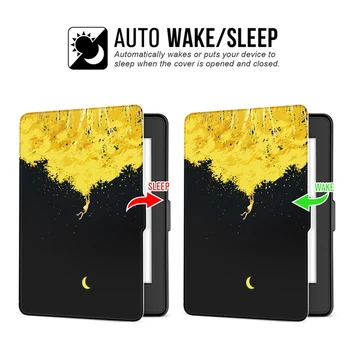 Tlač obal Na Amazon Kindle Paperwhite 1/2/3 DP75SDI Van Gogh Dizajn Pokožky Auto Wake Up/Sleep 6 Palec E-knihy Prípade