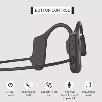 Bezdrôtový Stereo Slúchadlo Športové Bluetooth Slúchadlá Slúchadlá Bleutooth Slúchadlá Bezdrôtové Slúchadlá Kostné Vedenie Športové Slúchadlá