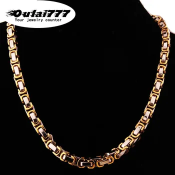 Hip hop Ocele farba náhrdelník mens nehrdzavejúcej ocele veľkoobchod darčeky pre mužov, doplnky, módne šperky zlaté reťaze dlhé náhrdelníky