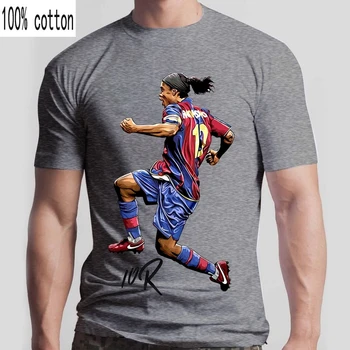 Ronaldinho prvotriednej Kvality Ilustrované T-Shirt 