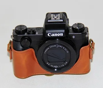 Brašna PU obal Pre Canon PowerShot G5X Digitálneho Fotoaparátu