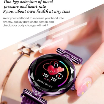 H1 Lady Smart Hodinky Módne Ženy Sledovanie Tepovej Frekvencie Fitness Tracker Ženy Smartwatch Bluetooth Nepremokavé Inteligentný Náramok.