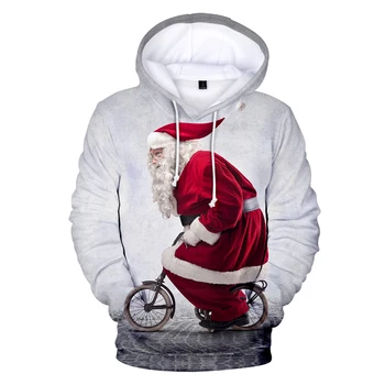 Veselé Vianoce 3D hoodies muži/ženy/s Nový záznam Módne swearshirt Veselé Vianoce 3D kapucňou ležérny top
