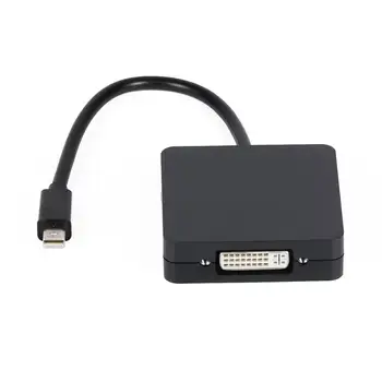 3 V 1 Mini Display Port DP Thunderbolt DVI VGA HDMI Kábel Adaptéra Pre Microsoft surface pro 1 2 3 4 MacBook Čierna/Biela GT