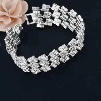 TOUCHEART 2020 Luxusné kvalitné Náramky Pre Ženy Prvok Krištáľový Náramok Classic Strieborná farba šperky Náramok SBR140161