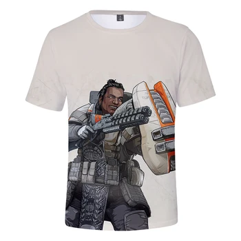 Hot predaj Apex Legendy 3D T-shirt Muži/Ženy, Krátky Rukáv Tees 2019 Letné tričká Mužov 3D Apex Legendy t-shirt Mens Topy