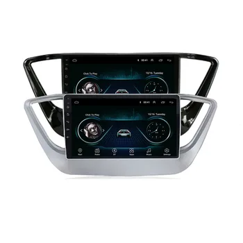 4G LTE Android 10.1 Pre HYUNDAI Solaris Verna Prízvuk 2017 2018 2019 2020 Multimediálne Stereo Auto DVD Prehrávač, Navigácia GPS, Rádio