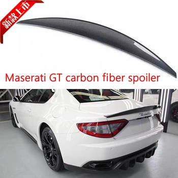 Carbon Fiber auto zadný kufor boot pery spojler krídlo pre Maserati GranTurismo GT 2 Dvierka plochý trup 06-11 Non Konvertibilné