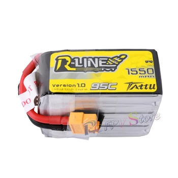 Tattu R-Line 1300/1550mAh 18.5 V 22.2 V 95C 5S 6S1P Lipo Batérie s XT60 Konektor pre RC FPV Racing Drone Quadcopter