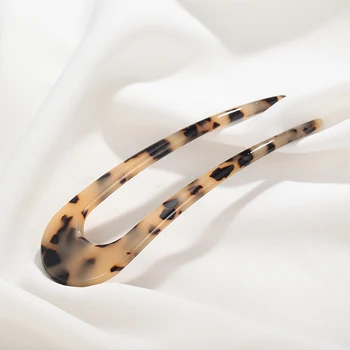 CHIMERA Klasické Leopard Tlač Vlasy Palice Buchta sponky do vlasov Retro Jednoduchý Tvar U Updo Vlasy Vidlica Klipy Ženy Styling Nástroj Príslušenstvo