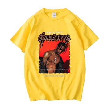 Scott Travis AstroWorld Tour Nadrozmerné T shirt muži ženy list, tlač, T Košele hip hop streetwear kanye west ASTROWORLD Tričko