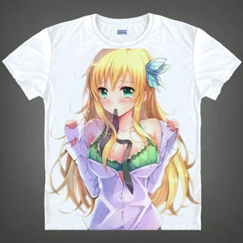 Haganai Boku Wa Tomodachi Ga Sukunai Tlačiť T-shirt Mikazuki Yozora Cosplay Tričká Topy Sena Kashiwazaki Anime Tees T tričko