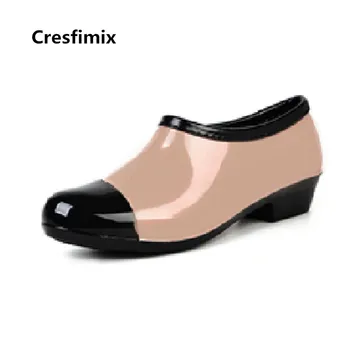 Cresfimix ženy roztomilý pohodlné, protišmykové nepremokavé ploché topánky lady voľný čas mäkké kuchynské pracovné topánky žena ležérne topánky a2974
