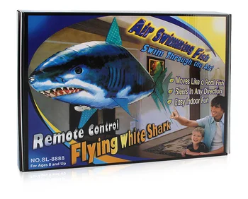 Zhenwei Diaľkové Ovládanie Lietajúce Ryby Hélium Shark Klaun Rýb Elektrický Nafukovacie Hračky Vzduchu Plavec Hračky Nemo Balóny, Hračky