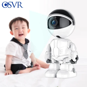Biele Baby Monitor HD 1080P Cloud Home Security IP Kamera Robota Intelligent Auto Tracking, WiFi, Kamera, Bezdrôtové Baby Telefón YCC365