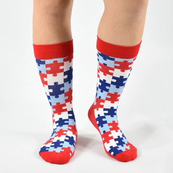 2019 pánske Ponožky kvalitné Bežné Nový Rozšírený Módne Gradient Oka Šťastný Bavlnené Ponožky Mužov