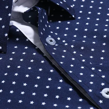 Muži Tlač Tričko s Dlhým Rukávom 2020 Úplne Nové Pánske Bežné Tlačidlo Dole Košeľu Mužov Práca Business Spoločenské Košele Košieľka Homme 3XL