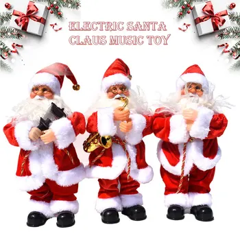Vianočné Ozdoby Elektrické Santa Claus Elektronickej Hudby Bábiky Deti Hračky, Vianočné Darčeky MDJ998