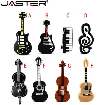 JASTER 8 štýly Hudobné Nástroje Model USB flash disku kl ' úč 4 GB 16 GB 32 GB, 64 gb pamäte disku, husle klavír, gitara u stick