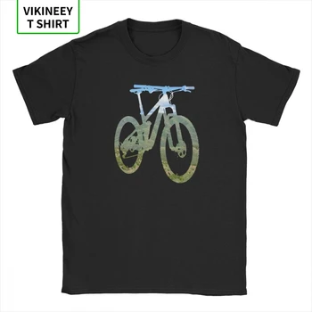 Muž T Shirt Horský Bicykel T-Shirts Hory A Obloha MTB Zber Štýlové Krátke Rukávy Tees Oblečenie Bavlna, Tlač
