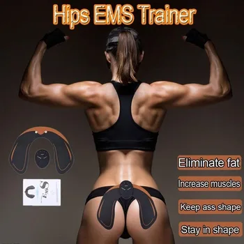 Svalový Stimulátor ABS Hip Tréner EMS Brušný Pás Electrostimulator Svalové Cvičenie Vybavenie pre Domáce Posilňovne, Elektrostimulácia