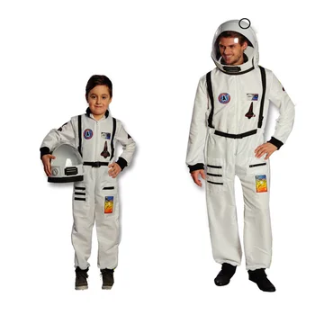 Halloween Karneval Astronaut Jumpsuit Party Stage, Hranie Rolí Cosplay Kostým Rodiny Vzhľad Spacesuit Mužov, Deti Chlapec Deti Kombinézu