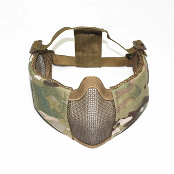 Taktické Skladacia Oka Maska S Ušnou Ochrany pre Airsoft Paintball s Nastaviteľný Elastický Pás na Zápästie Paintball Príslušenstvo