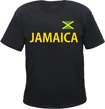 JAMAJKA T-Shirt - schwarz/gelb mit Flagge - S bis 3XL - jamajka rasta reggae Úplne Nové Tričká