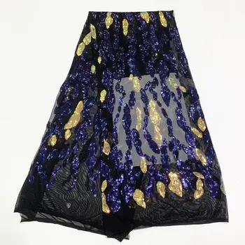 Fialové A Zlaté Sequined Čierna Oka Elastickej Čipky Textílie 2020 Kvalitné Indické Flitrami Svadba Nevesta Šaty Úsek Čistý Šnúrky