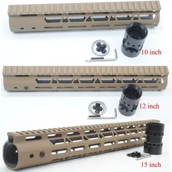 Aplus AR15/M4/M16 Keymod/M-lok Handguard Picatinny Rail Free Float Mount System Ultralight 7/9/10/12/13.5/15